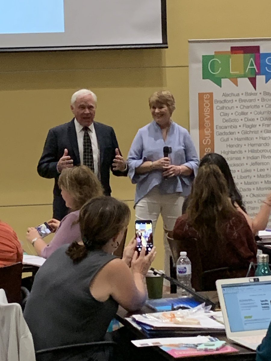 BrowardELA612's tweet photo. Our good friends Kylene Beers and Robert Probst talking rigor in our ELA classrooms.  #FLCLAS https://t.co/7TzB8UPsys