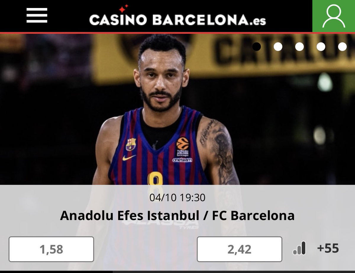 ApuestasFCB's tweet photo. El Barça contra el Efes a 2.42 es tentador. Son los que nos eliminaron la pasada temporada. Hay ganas de revancha y ahora tenemos mucho mejor plantilla

Cuota 2.42 ➕ Bono de 100€ 👉🏻 https://t.co/fUsaZQ0yCK https://t.co/KUnbeVV5PH