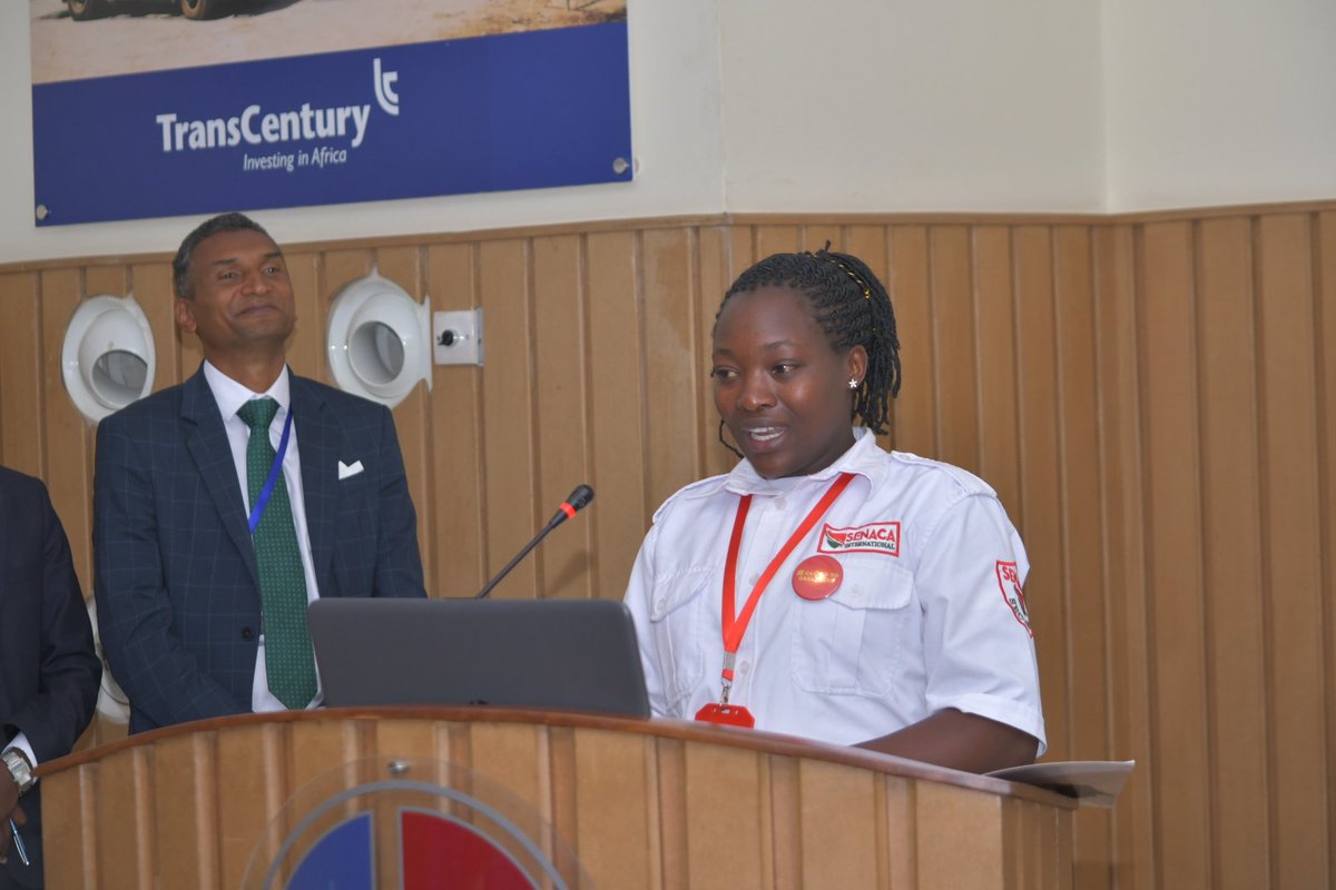 StrathU's tweet photo. Josephine Chepchumba, one of @StrathU security team members, was nominated by stratizens as one of the most magnanimous persons @StrathU. Josephine lights up💡@StrathU with her constant smile and warm greetings. #strathfoundersday #magnanimity https://t.co/PJq9IqS0gL