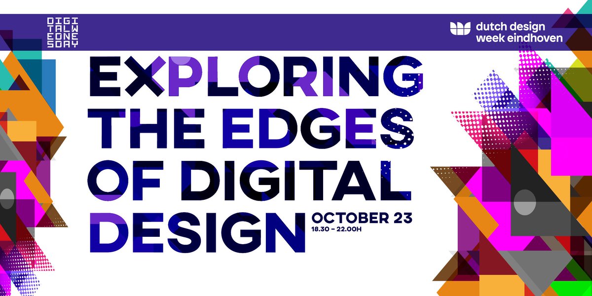 Join the #DDW19 edition of #DigitalWednesday, the (free!) event in which we explore the beauty, process, craft and practice within the digital design and arts discipline. Register now via Eventbrite: eventbrite.nl/e/tickets-digi…