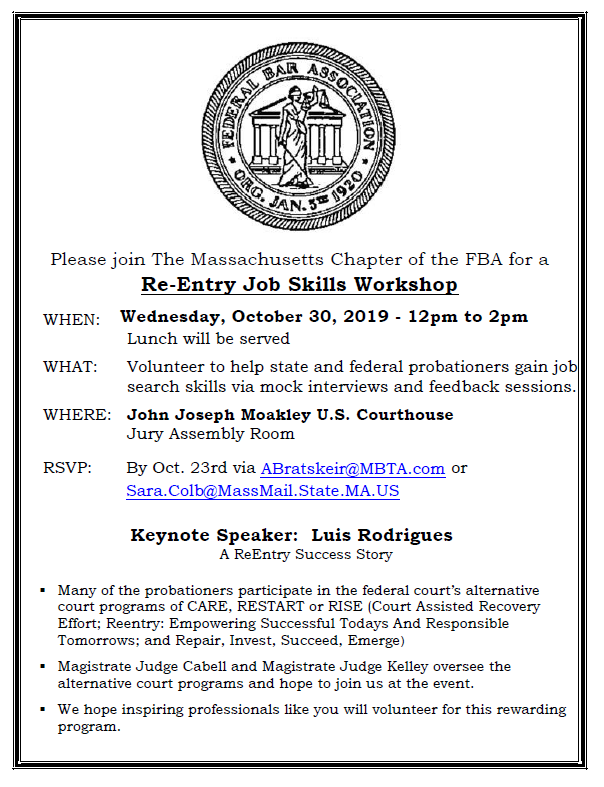 Federal Bar Association - Massachusetts Chapter tweet media