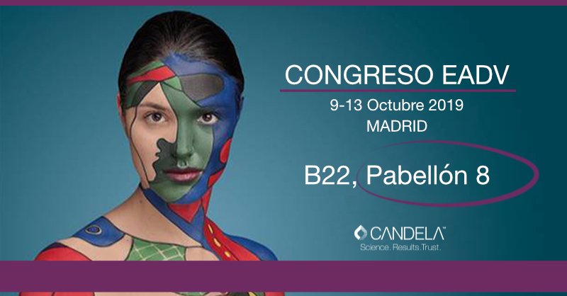 CandelaMedicalE's tweet photo. Del 9 al 13/10 estaremos en el 28° Congreso de @eadv en Madrid, con nuestros equipos más conocidos: #Vbeam Prima, #Nordlys, eTwo, #Profound, #VelaShape III, #GentleMax, #CO2RE + Intima y #PicoWay. Solicita una reunión ☝✏ https://t.co/mRkMSEkHwL
#EADV #EADV2019 #Candela https://t.co/JgF5W2S1km