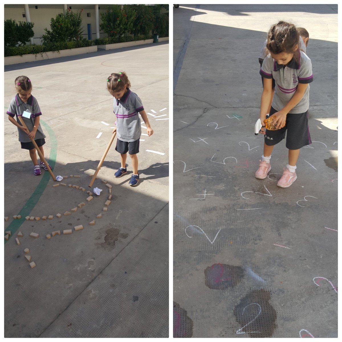 emankhashoun's tweet photo. #Learning_through_play KG3 learners enjoying different outdoor centers to identify,count ,& represent number 2 @DawhaHighSchool @FThaalby @JbailiFarah https://t.co/Ou7aNBgxSk