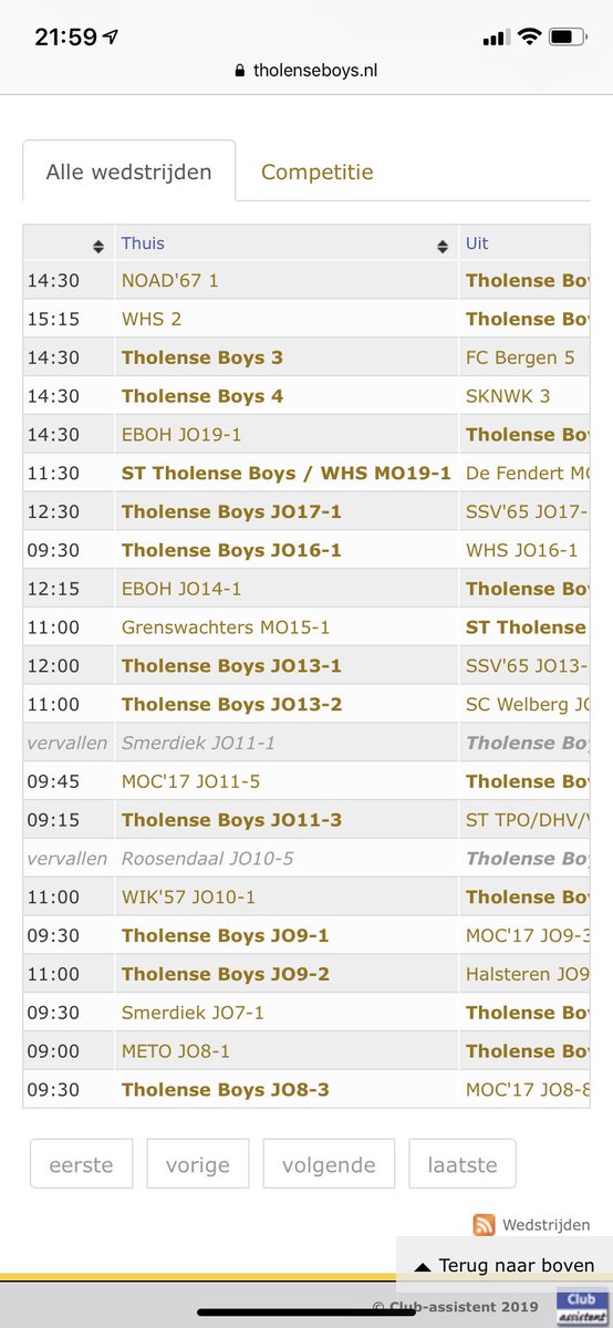 TholenseBoys's tweet photo. Programma 5-10
Morgen staat voor TB1 de altijd lastige derby tegen NOAD’67 op het programma, om 14.30 in Flupland, komt allen en steun onze boys 💪
Ook TB2 een derby, om 15.15 in Setalland tegen WHS.
Op de Bent een gevarieerd thuisprogramma :
https://t.co/hfWDASrGjS
#TB #deBent https://t.co/jGMQs5yYZ2