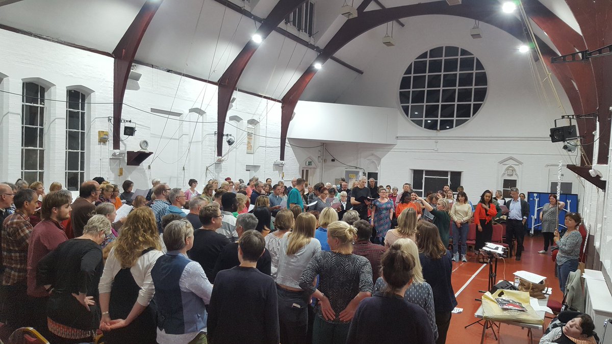 Great rehearsal tonight in preparation for tomorrow's Choirfest! Fantastic to hear so many different choirs come together. Choral community is alive and thriving in Waltham Forest! <a href="/singwithusWF/">WF Community Choir</a> <a href="/ChoirFestWF/">ChoirFest2019</a>