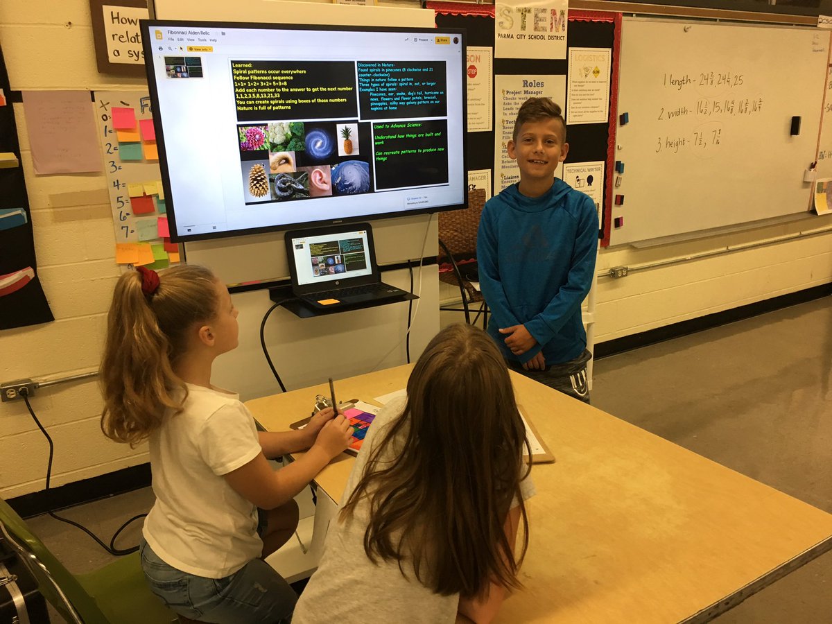 PCSDSTEM5's tweet image. @GB_Yeoman @PCSDSTEM5 learners used the Tuning Protocol to give positive feedback to peers’ Fibonacci projects #reflectioniskey @CharlesSmialek @ParmaSchools @PBLWorks @PBLOhio