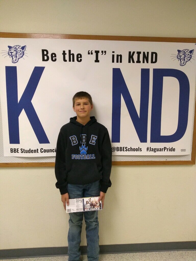 BBEschools's tweet photo. https://t.co/YCaId3Eq3r
Thanks for being the “I” in kind! #BBeKind #BBEProud #JaguarNation #BoldBoundlessEngaged https://t.co/Bc4xuaqrT2