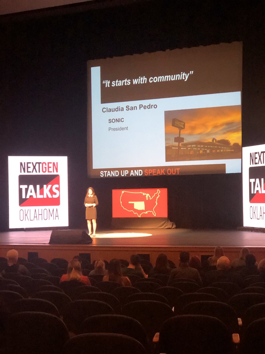 NextGen_Talks's tweet photo. It was such a pleasure to have Claudia San Pedro of @sonicdrivein discuss the importance of connecting with one another and embracing differences. #nextgentalks https://t.co/tUeeuJyW82