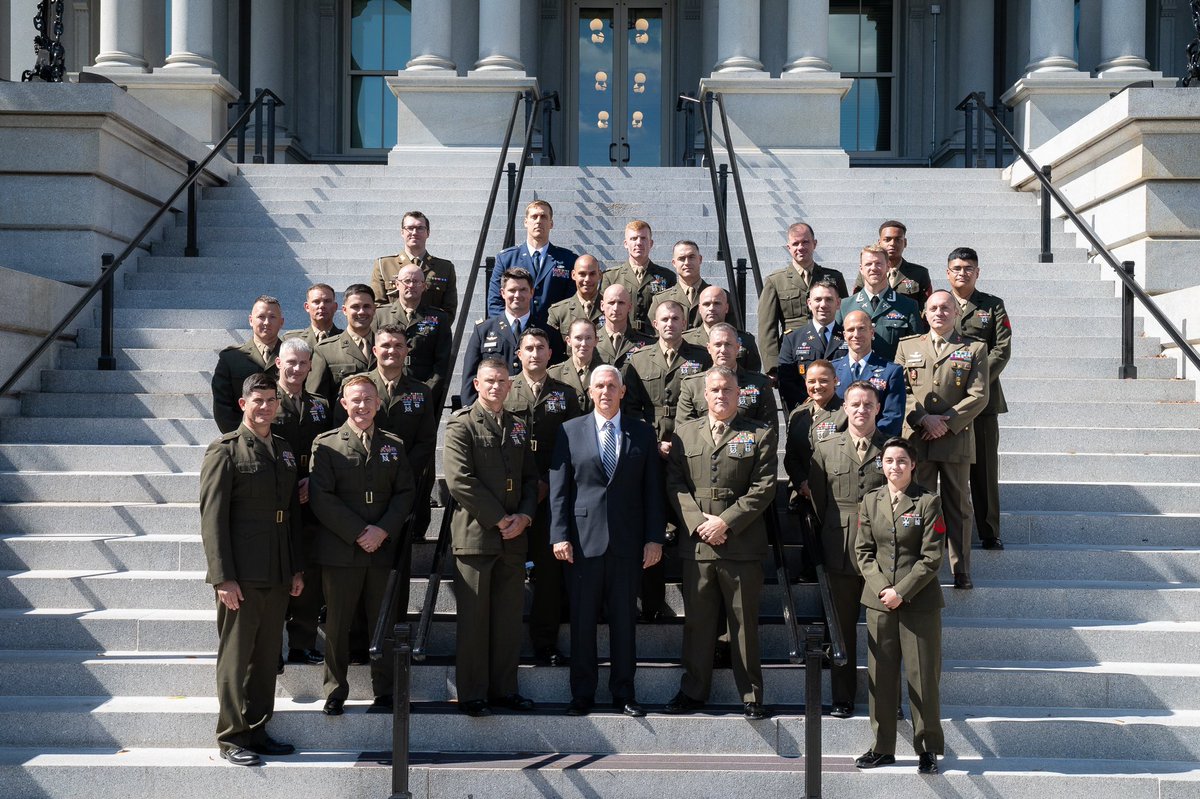 VP45's tweet photo. Honored to meet future commanders and lead planners from the School of Advanced Warfighting today at the @WhiteHouse! https://t.co/l8w2PgqT4S