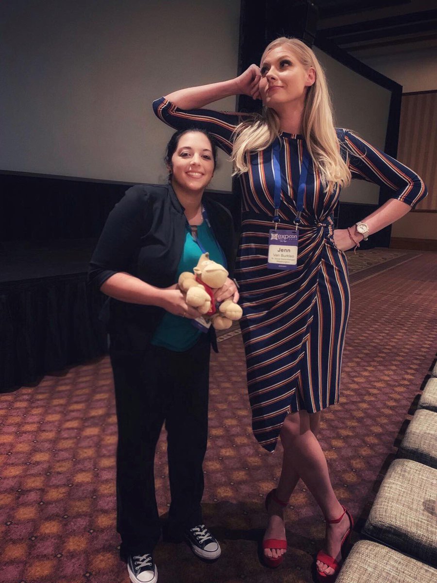 JennVanBurkleo's tweet photo. Short people problems or tall girl problems? πππΌββοΈ#EXPCON19 https://t.co/py0qeYoONm