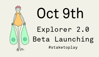 Livepeer's tweet photo. Five days until the new staking app launches at Devcon.
#staketoplay #Devcon2019 https://t.co/6Ozjck26Xn