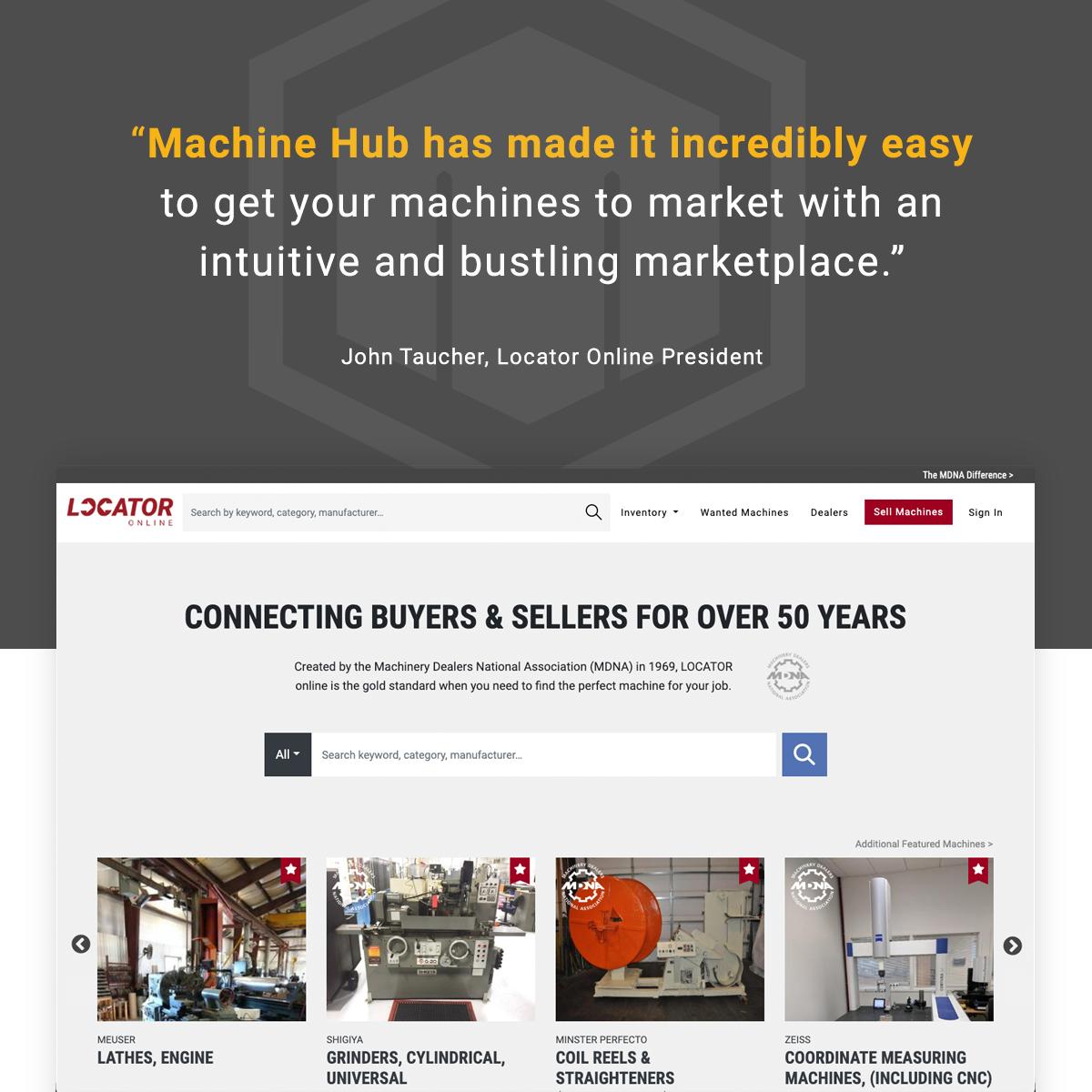 machine_hub's tweet photo. In case you haven't heard, the new and improved https://t.co/Cw04DYkWmz is up and running! See what Locator Online President John Taucher has to say about the exciting changes for the Locator system at https://t.co/1JtoUpDz3t. https://t.co/DrPFPzKjBW