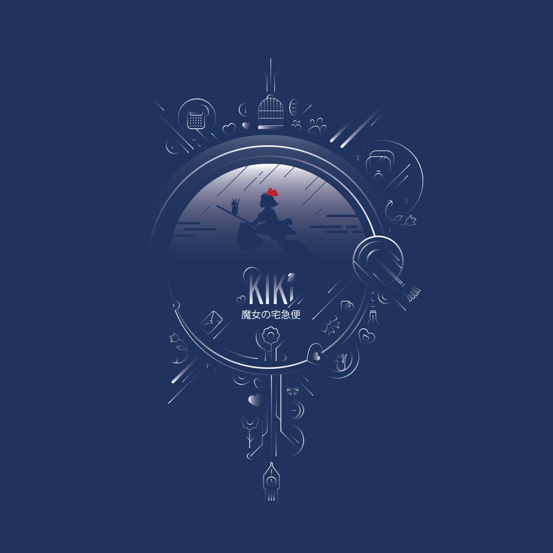 Kiki's Delivery Service tribute! 🧹
#studioghibli #illustration #vector