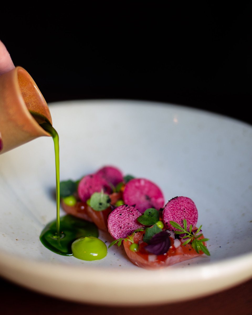 GordonRamsay's tweet image. Cured salmon, shiso mayonnaise, citrus ponzu.... stunning !! @LuckyCatGR Gx