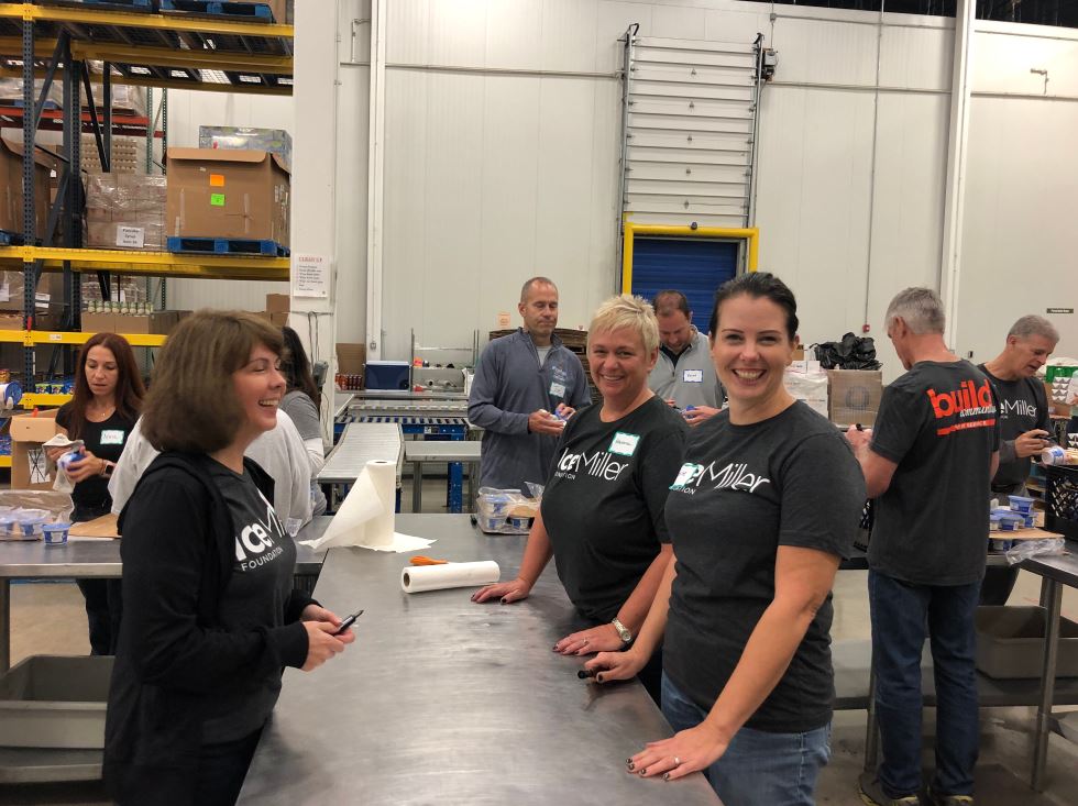 IceMillerLLP's tweet photo. Our DuPage County office sorted yogurt, bread, water, cereal and other food goods at the Northern IL Food Bank yesterday for #IMDayofService https://t.co/oCMNm34WQI