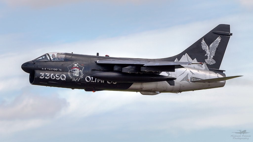 CaVassilios's tweet photo. GREECE-HELLENIC AIRFORCE-HAF A-7 Corsair II jets/
336th Bomber Squadron, 116th Combat Wing based at Araxos AFB flown by the 336 Squadron “Olympos"
in Black Special Pirate Color schemes.
#Greece #Airforce 
https://t.co/Vpx1p20P40
⬇️Departure from Araxos AFB
https://t.co/Fj04mBFcXL https://t.co/pj1tiSDO3L