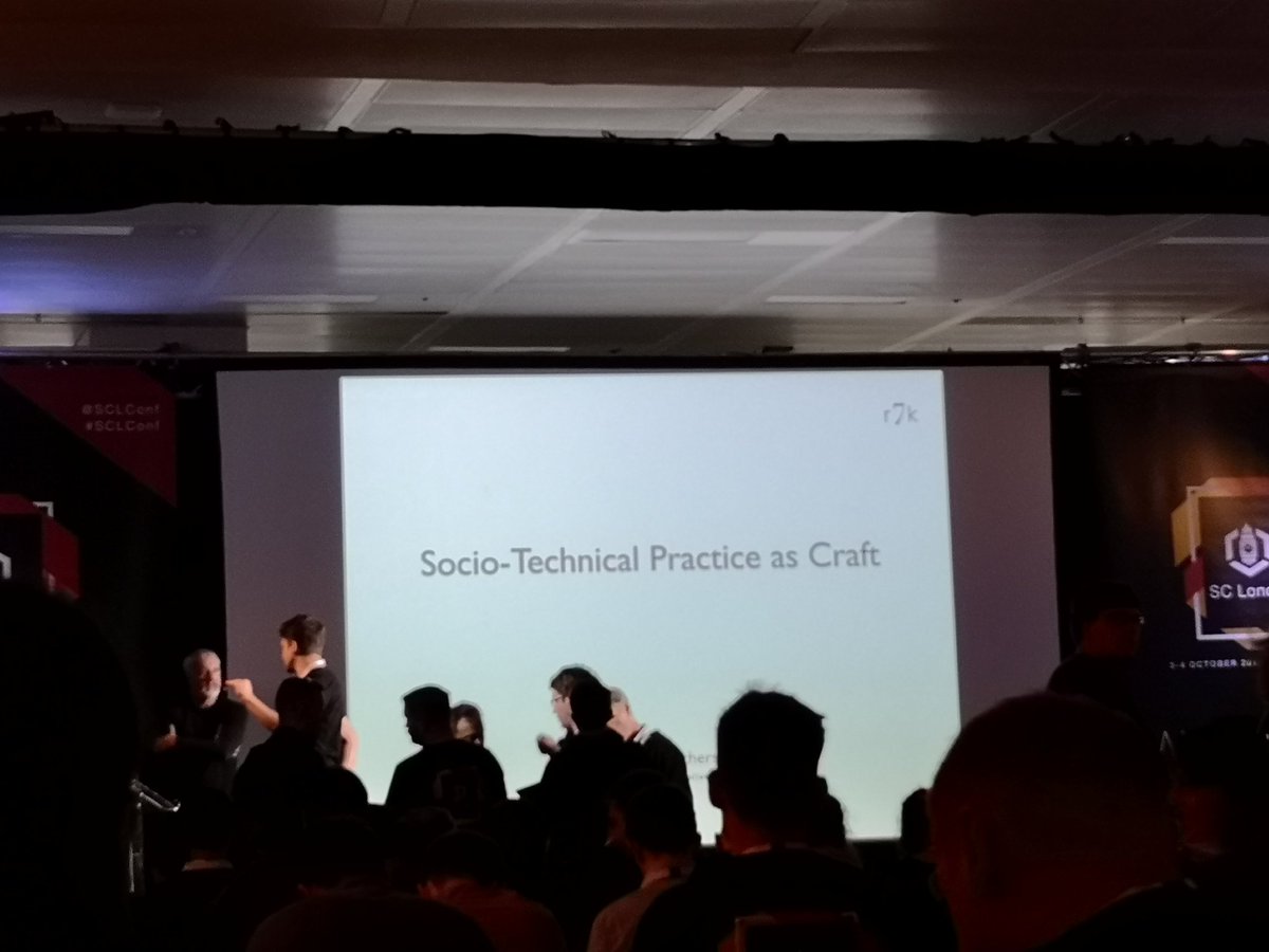 Really looking to <a href="/mfeathers/">Michael Feathers</a> at #SCLConf but sad it's now almost done