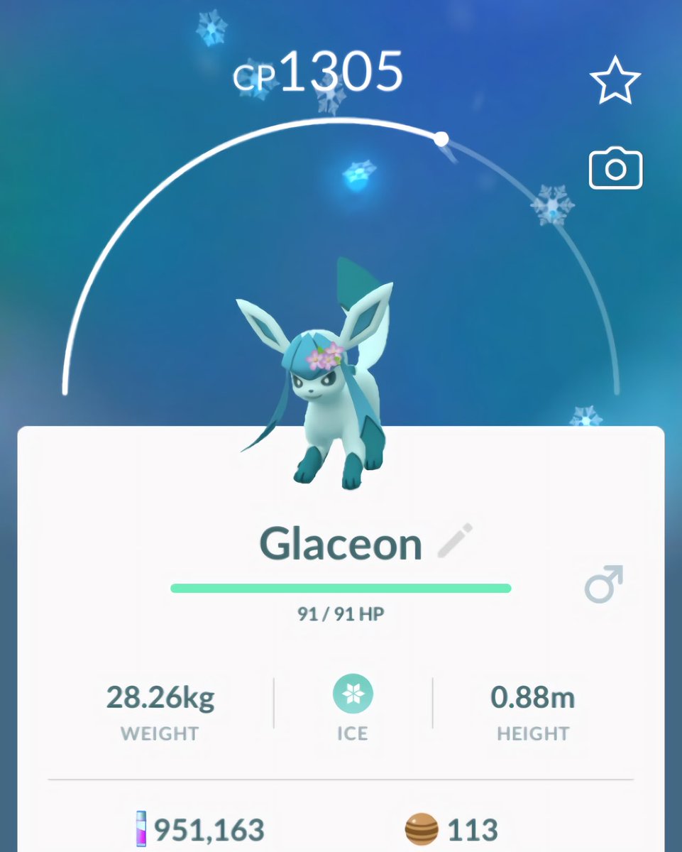 Tommi Sur Twitter Two More Flower Crown Eeveelutions Pokemon Pokemongo Leafeon Glaceon