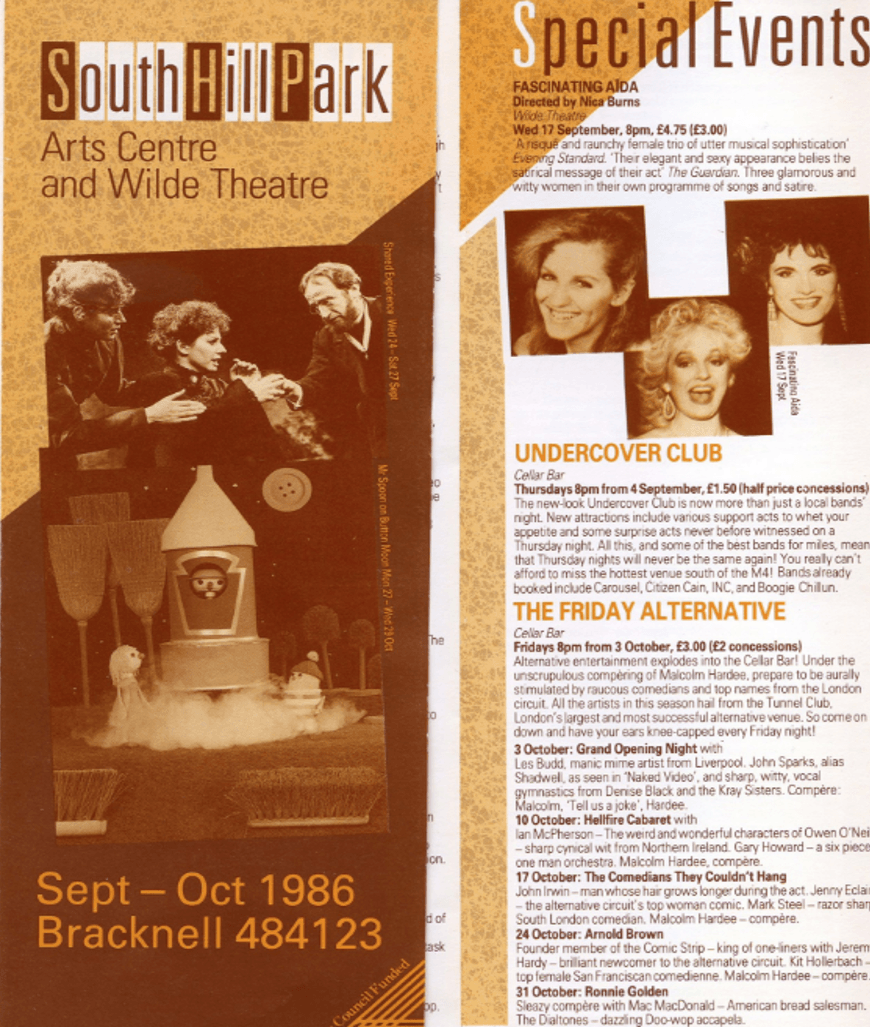 TheComedyCellar's tweet photo. TONIGHT @southillpark we celebrate our 33rd birthday! The very first line-up on 3rd October, 1986 was LES BUBB, DENISE BLACK &amp; THE KRAY SISTERS (feat. Josie Lawrence), JOHN SPARKES (as Shadwell) and the legendary MALCOLM HARDEE (MC) https://t.co/X0CTQ2TEIz