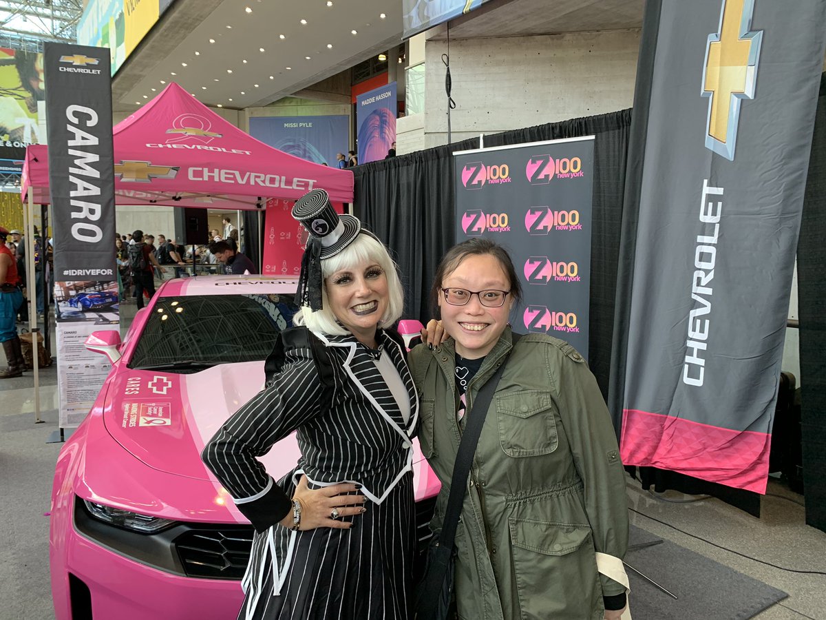 bocottkimchi's tweet photo. #IDriveFor @DanielleMonaro Look how cute Danielle is dressed!!! She embodies the Halloween spirit lol!!! #z100 #NYCC2019 https://t.co/usoFmyxAas