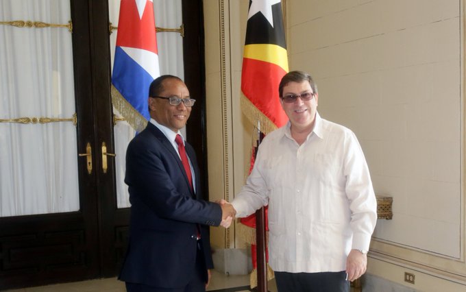 Chancellor of Cuba in conversation with Timor-Leste and Myanmar officials 