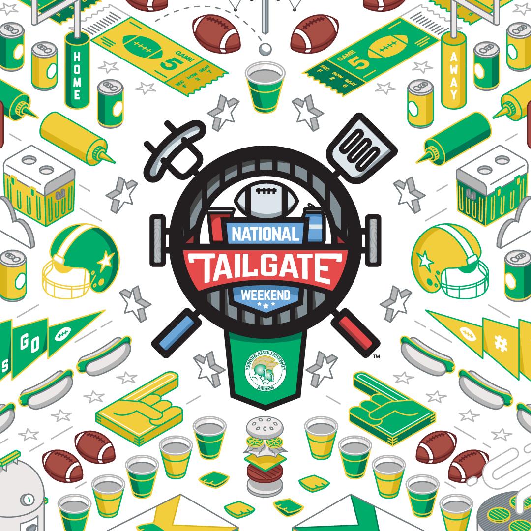 Norfolkstate's tweet photo. Hey Spartans, today is the start of #NationalTailgateWeekend π Make sure to post your best tailgating picture, whether youβre at the stadium or watching from home, with #NationalTailgateWeekend and #Sweepstakes. https://t.co/dbcsnjBewC