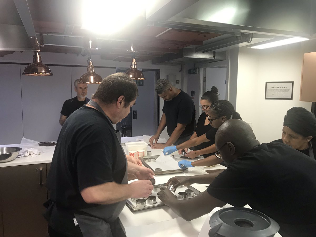 ChefLeonS1's tweet photo. A massive thank you to @audreybonnafous for running a training session for our @BeyondBrigade apprentices. They really enjoyed your lesson and learned some valuable skills. Tour passion and knowledge for pastry is amazing. @BaxterStorey @chefsimonboyle https://t.co/PLRQVEK2gZ
