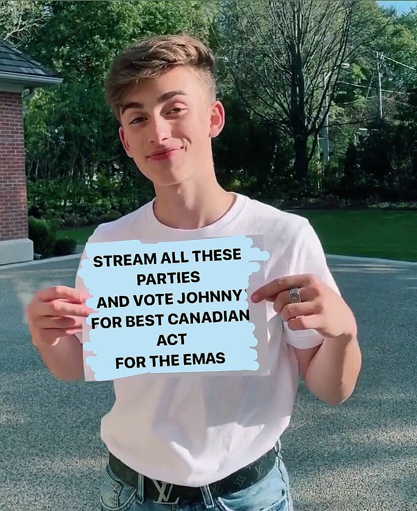 TheJohnnyHQ's tweet photo. It's the last day of the #ATPEditChallenge, everyone's streaming #AllTheseParties, we vote Johnny for Best Canadian Act at the EMAs every 5 seconds, we're TEXTING John at 323-210-3770 and the ATP music video is out TOMORROW.⁠
—
Edit by @johnnyorlan10 #johnnyorlando https://t.co/vopY2tPI8H