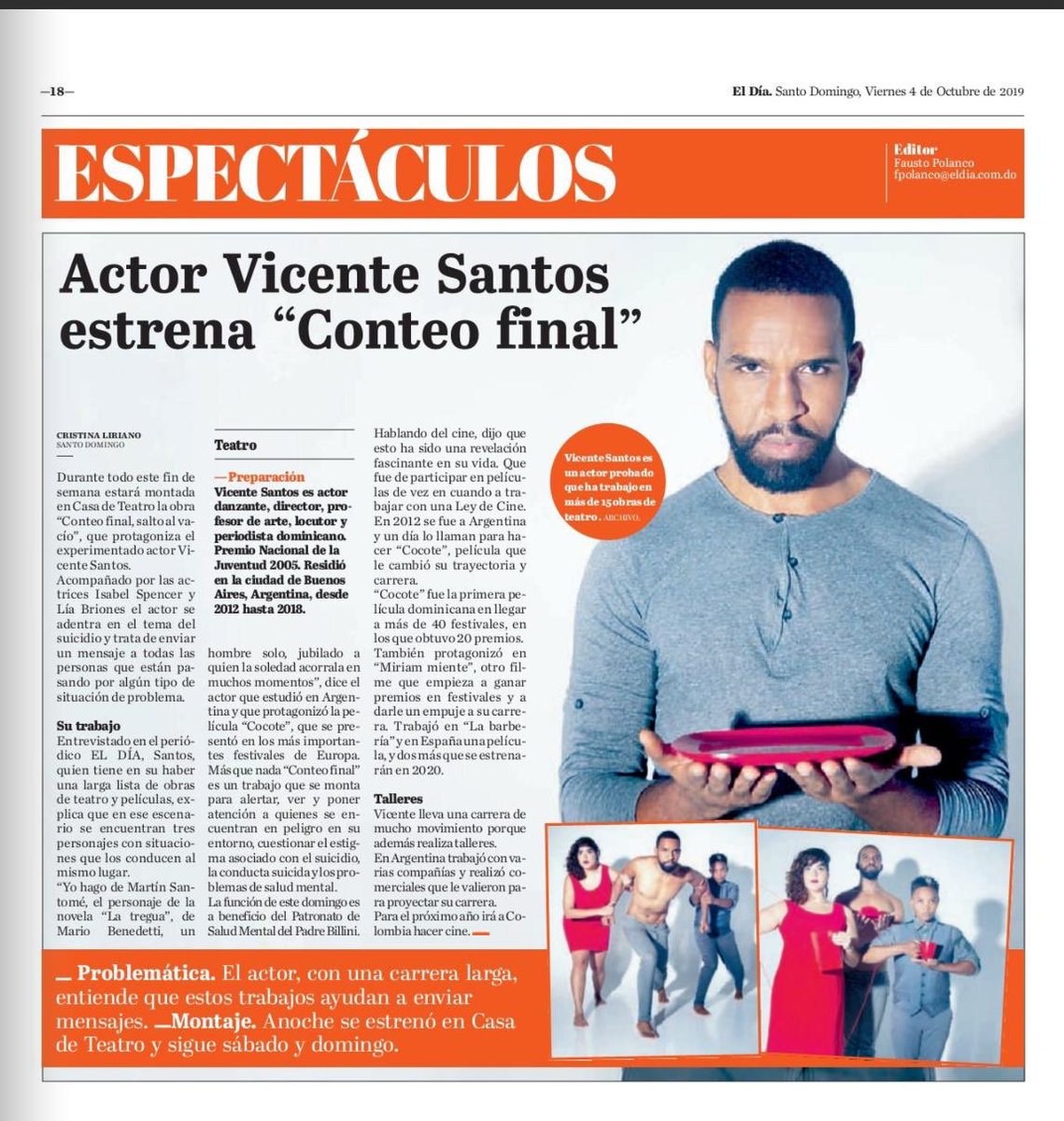 JudithRodP's tweet image. Seguimos hoy con nuestra obra  #Conteofinal en #Casadeteatro ❤️💫 8:30 pm! #teatrodominicano