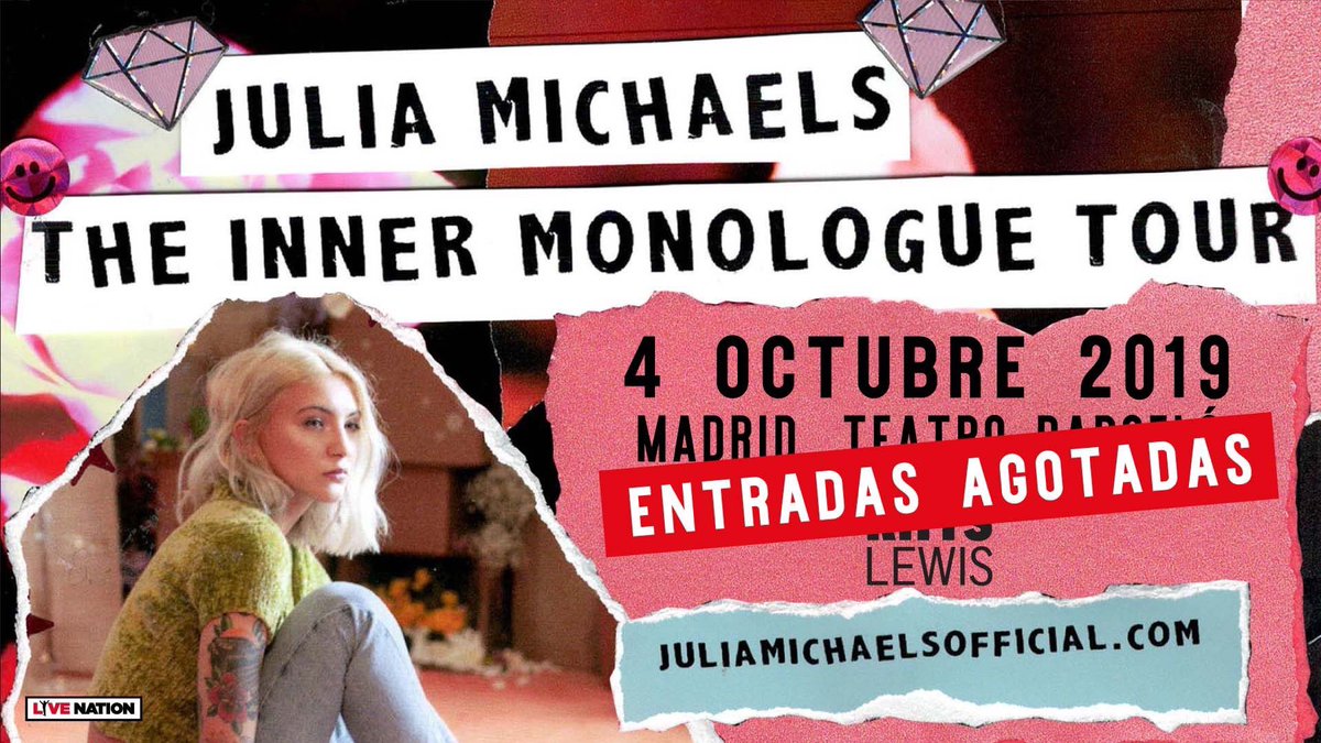 Top50Oficial's tweet photo. Julia Michaels hace SOLD OUT en su concierto de HOY en MADRID como parte del #TheInnerMonologueTour. https://t.co/4rjJ2JKwOi