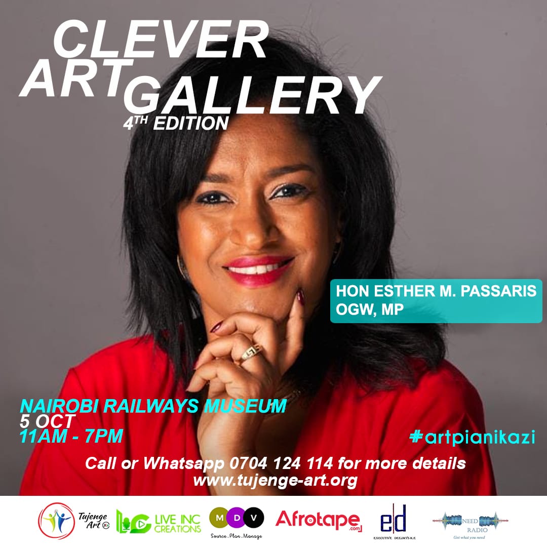 TujengeArt's tweet photo. Finally, we are counting hours to the biggest outdoor art gallery in Nairobi and  @EstherPassaris will be in attendance to support the youthful talents in visual arts. 🎨 

Get your tickets, come have fun with art, and be part of the impactful initiative! 🎭#ArtPiaNiKazi https://t.co/hSdaMvjuTg