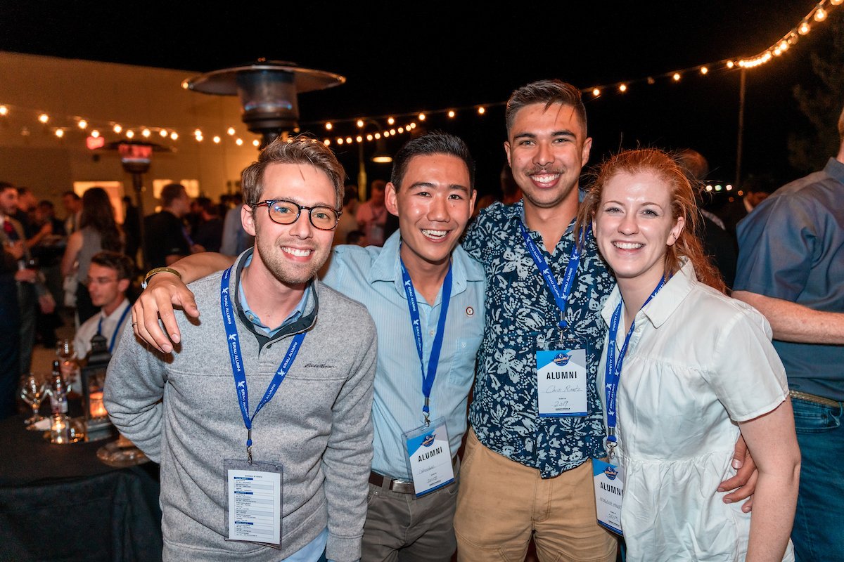 ERAUPrescott's tweet photo. Good times and great people (more than 450 total) at #alumni eagleNIGHT! #OctoberWest #homecoming https://t.co/ZbHdFM4vfj