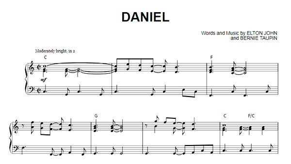 SheetMusic_Free's tweet photo. Daniel Sheet Music PDF #EltonJohn

Sheet Music PDF: https://t.co/AlcSd2ORmp

#daniel #sheetmusic #pianosheet #partituras #spartiti #piano #pianist #music #musician #pop #rock #soundtrack #Rocketman https://t.co/fnO5wkTBZD