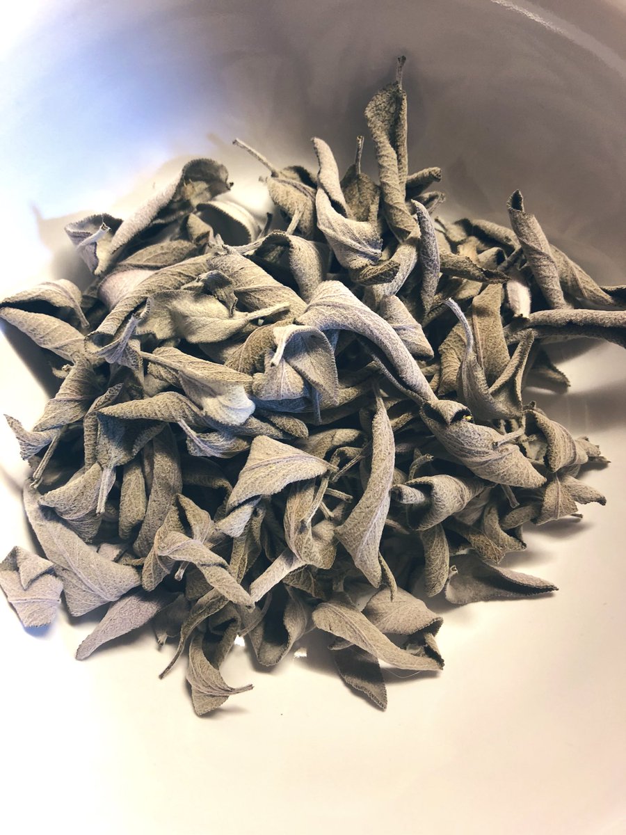 ForPrepping's tweet photo. Dehydrating part 2- Sage. We have lots of it growing. Suspect may have had the temperature set a little too high but reasonably pleased with the final result.
#brexitshambles #preparingforbrexit https://t.co/sfaVwCHeRK