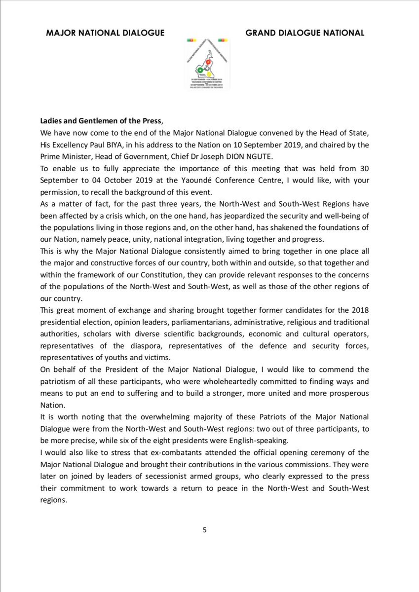 Major National Dialogue / Grand Dialogue National tweet media