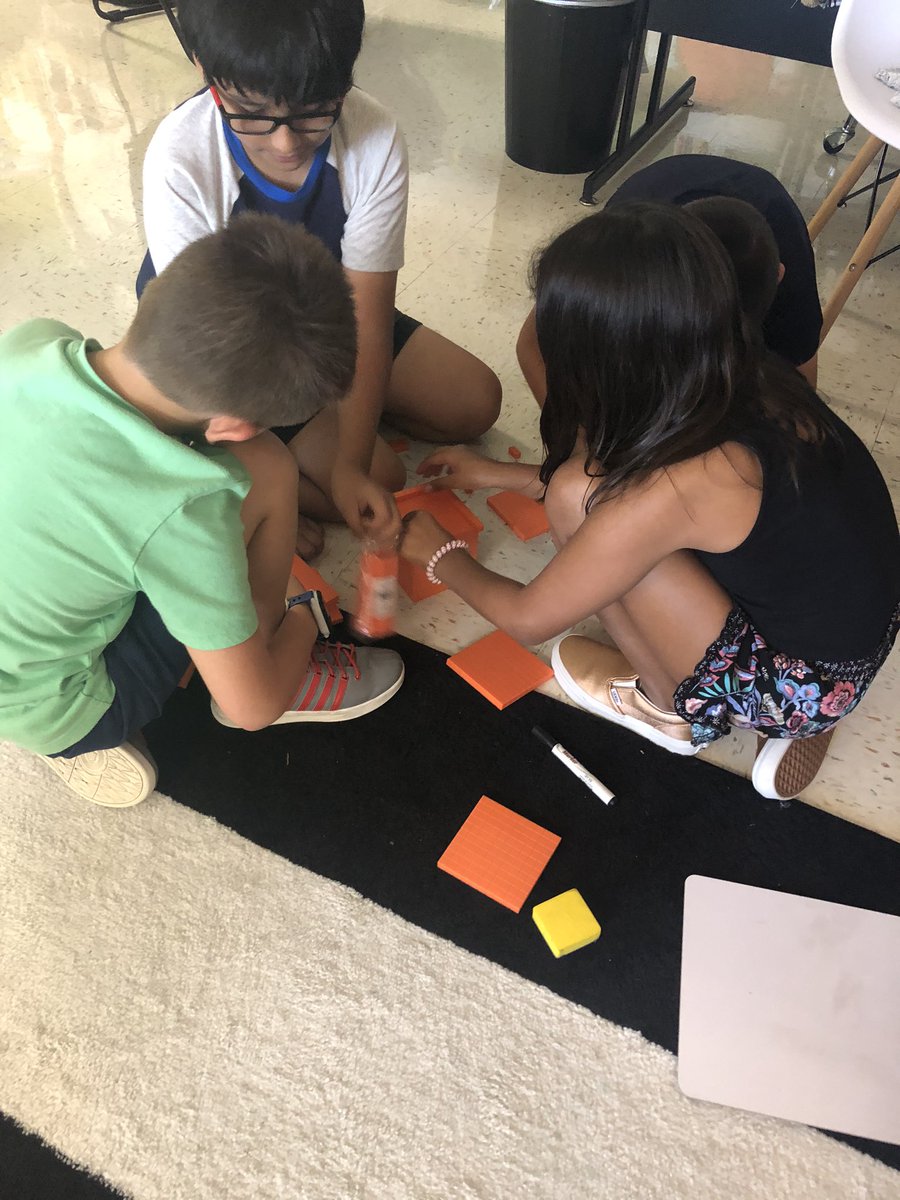 L_Rod1127's tweet photo. Ending our decimal unit with a STEM challenge that is both fun and educational. First they build the tower, then they add the decimals @NISDFranklinES @NISD #kfeproud #ThisIsNISD #thestruggleisreal https://t.co/x31haRQmBe