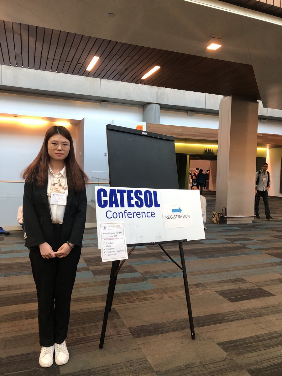 LiyingYu10's tweet photo. #catesol19 #PepperdineTESOL Hi,  good morning. I am so excited to participate CATESOL. @CA_TESOL @PeppGSEP I am so glad to listen the lecture about one adult school called Escuela Popular. I learnt more strategies from them like how to manage adult learners schedules. https://t.co/phs2NYDQpk