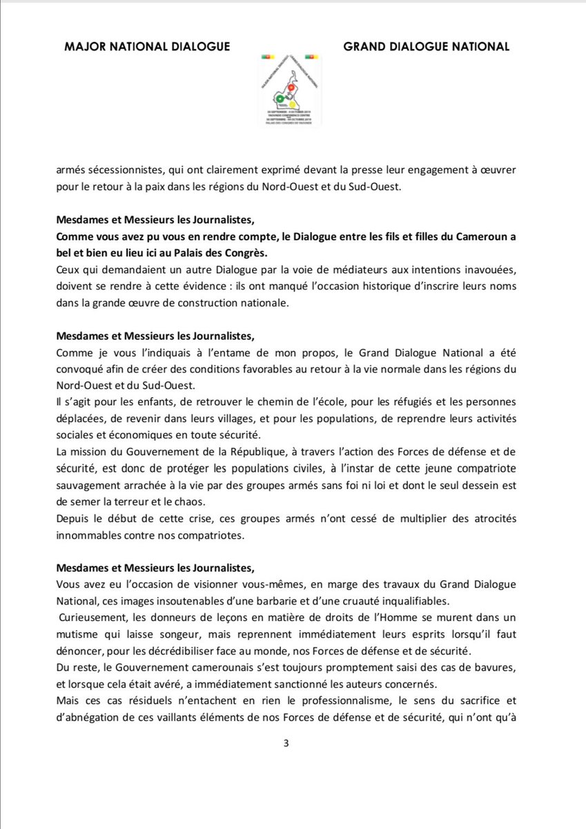 Major National Dialogue / Grand Dialogue National tweet media