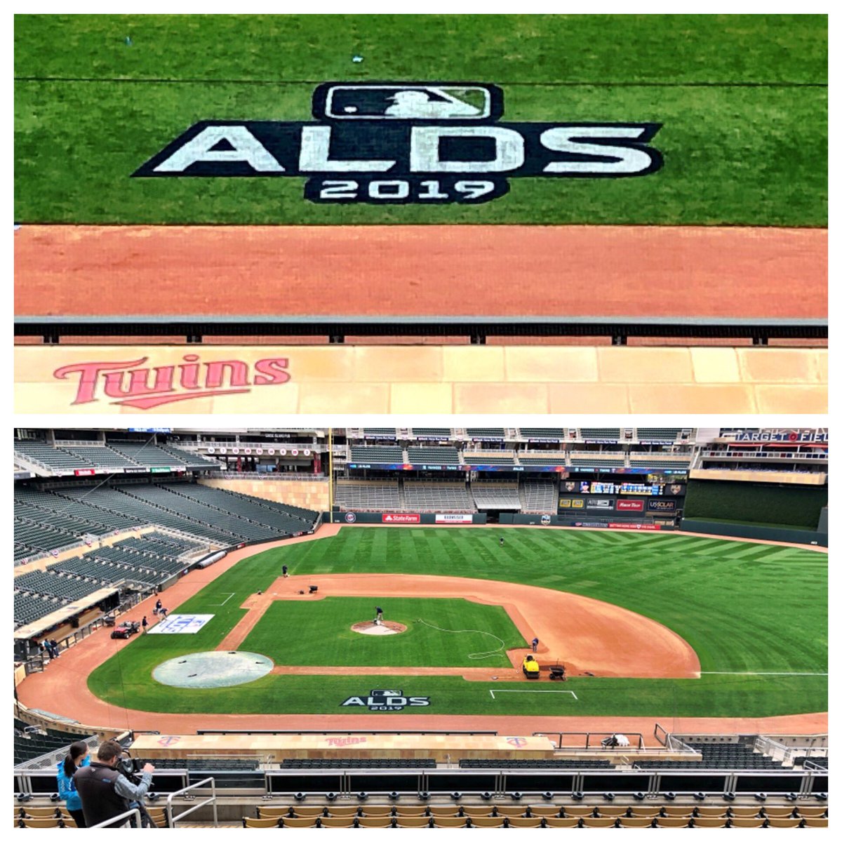 It’s official! Twins playoff fever is ON!!! The American League Division Series logo has just been painted on Target Field.<a href="/kare11/">KARE 11</a>