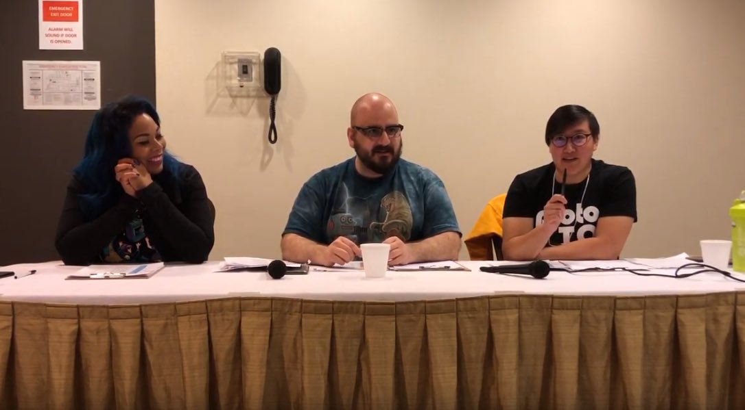 The Media panel is up on the ProtoTO Youtube channel! Watch to see which prototypes made an impression on judges Mandi Hutchinson (@boardgamerpinup), <a href="/dimitriosalexis/">Dimitrios Alexis</a> &amp; Caryl Tan (<a href="/QuicheGames/">Caryl Tan</a>): youtu.be/DLjVzPgoux8