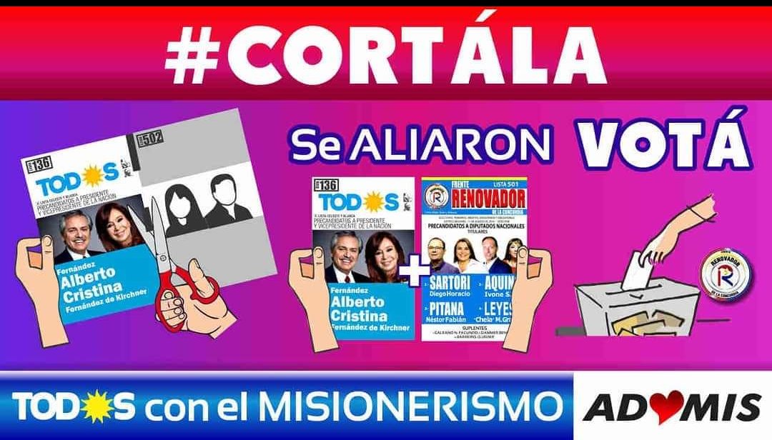 #VotaConEl❤
#CortaConCorta
#misionerismo 
<a href="/mariluleverberg/">Stella M Leverberg</a> <a href="/ADOMIS_Misiones/">ADOMIS_Misiones</a> 
<a href="/graciela_iba/">Graciela Ibarra</a> <a href="/RadtkeHilda/">Hilda radtke</a> <a href="/Andrsjulinrehe/">ANDRÉS J.A.REHE</a> <a href="/HedmanOmar/">Omar Hedman</a>