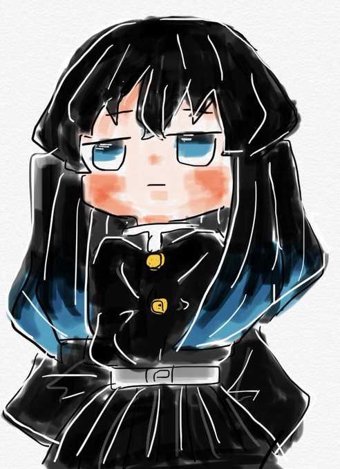 のそのそさんがTwitterに投稿した時透無一郎(鬼滅の刃)のイラスト。