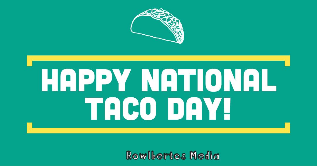 Happy National Taco Day! Rowlbertos Media wants to remind you to check out our recent vlog, where we break down all things regarding budget, using a taco pie! 🌮🎉youtu.be/eMiHtIcuFyI