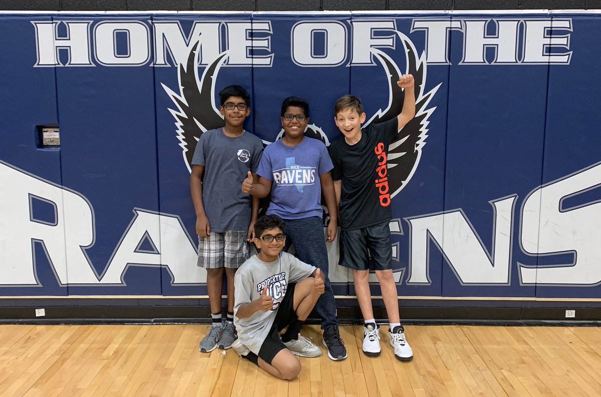 coach_liu's tweet photo. Thank “Goodminton” they’re good at Badminton. Congratulations to our 4th period champions! #RicePE #RiceRavens #PISDPE #BadmintonTournament https://t.co/t1ugVTUFQk