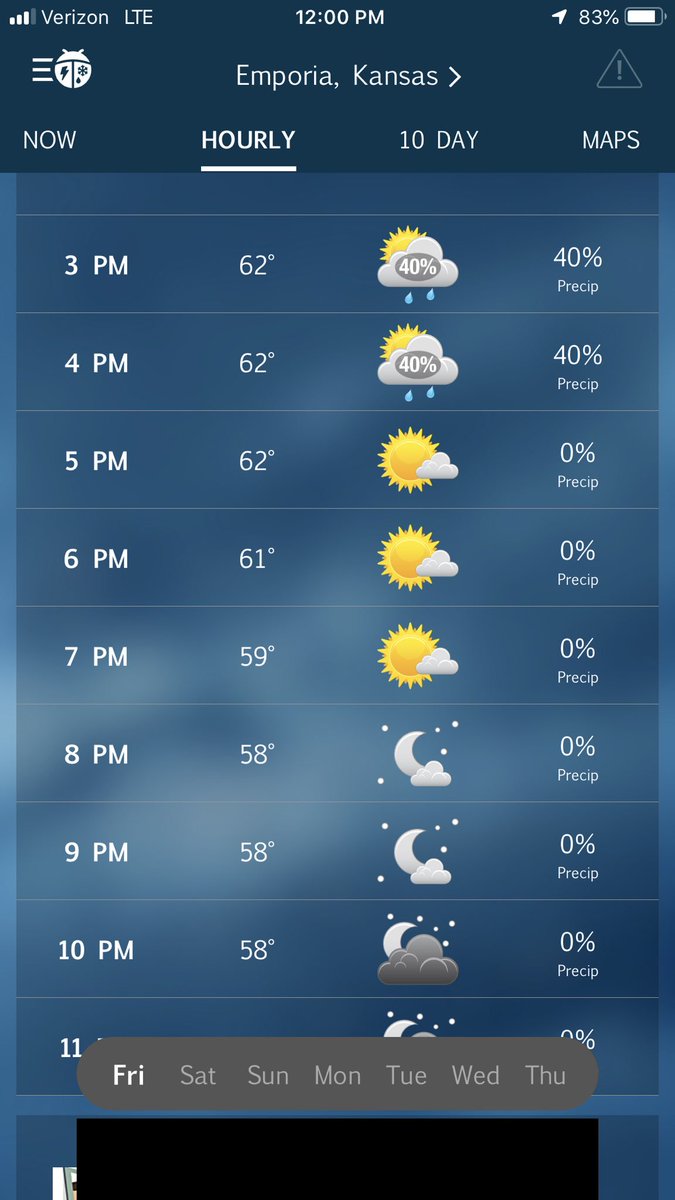 If the weatherman is correct, we should be good for 5:30 pm Homecoming Parade this evening!  #crossedfingers.