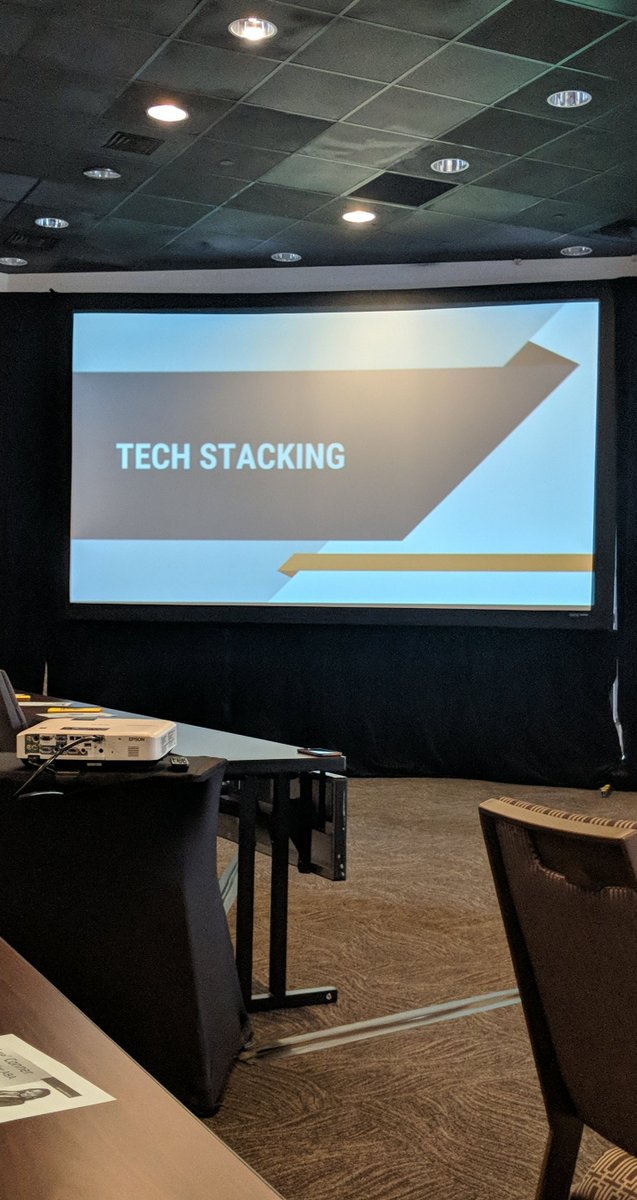 SilviaMansoor's tweet photo. The @ABAYLD "Build Your Own Stack — Using Tech to Make Your Firm Smarter" session with @ScottLSternberg &amp; @MFinkLSU is THE PLACE TO BE right now. Loving this firm &amp; listening to the way they operate with #legaltech.  #YLDFall https://t.co/lnKRlVo0vA