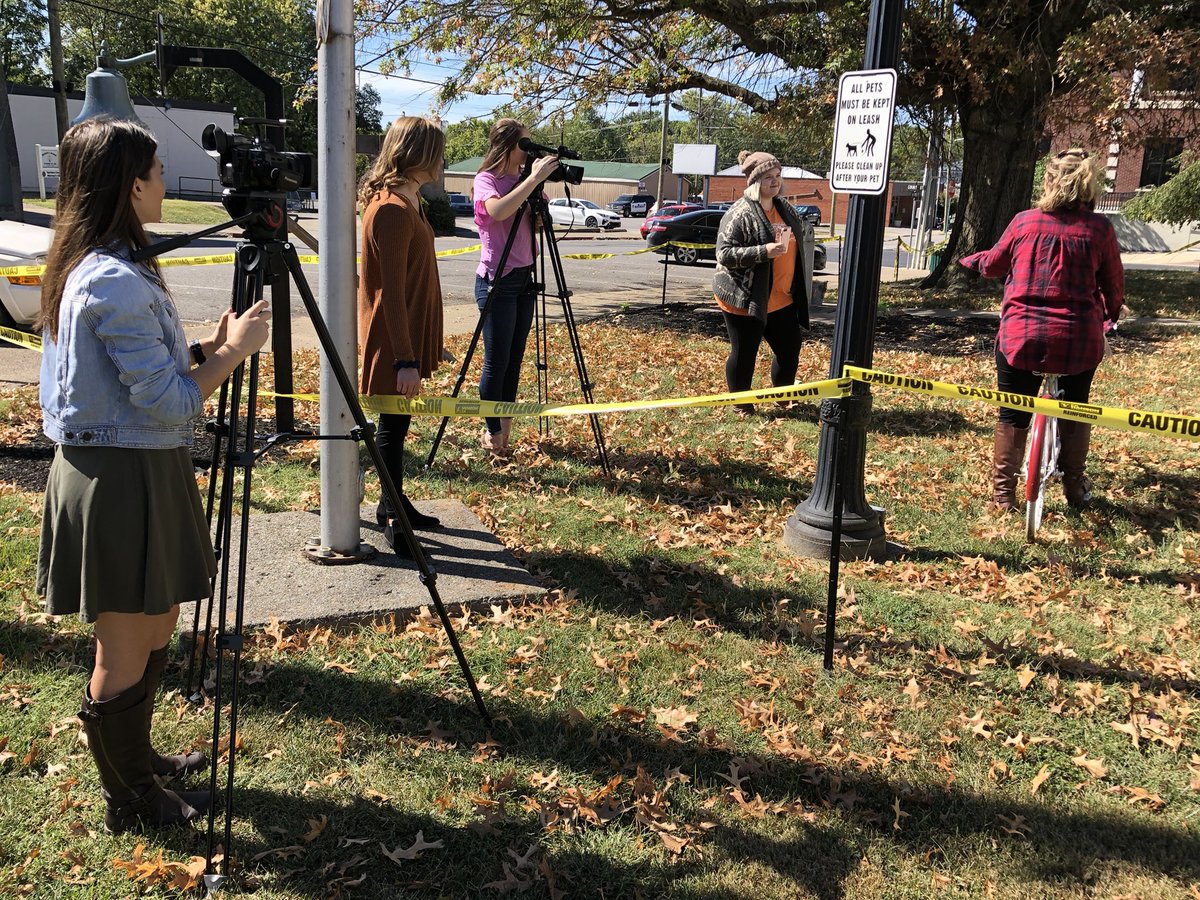 HchsTv's tweet photo. Filming a promo for the Cynthiana-Harrison County Chamber of Commerce. #hchstvmedia https://t.co/BnEpzwMQ6C