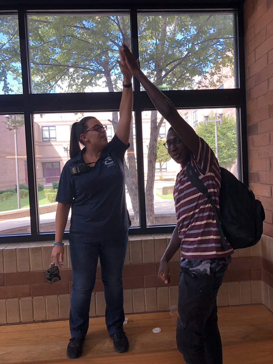 MrsGordonAP's tweet photo. Presten gives me a high five every time we see each other. I wanted to be the tall person for once...that didnโt happen ๐#shortpplproblems #buildingrelationships https://t.co/shFZv6RJZr