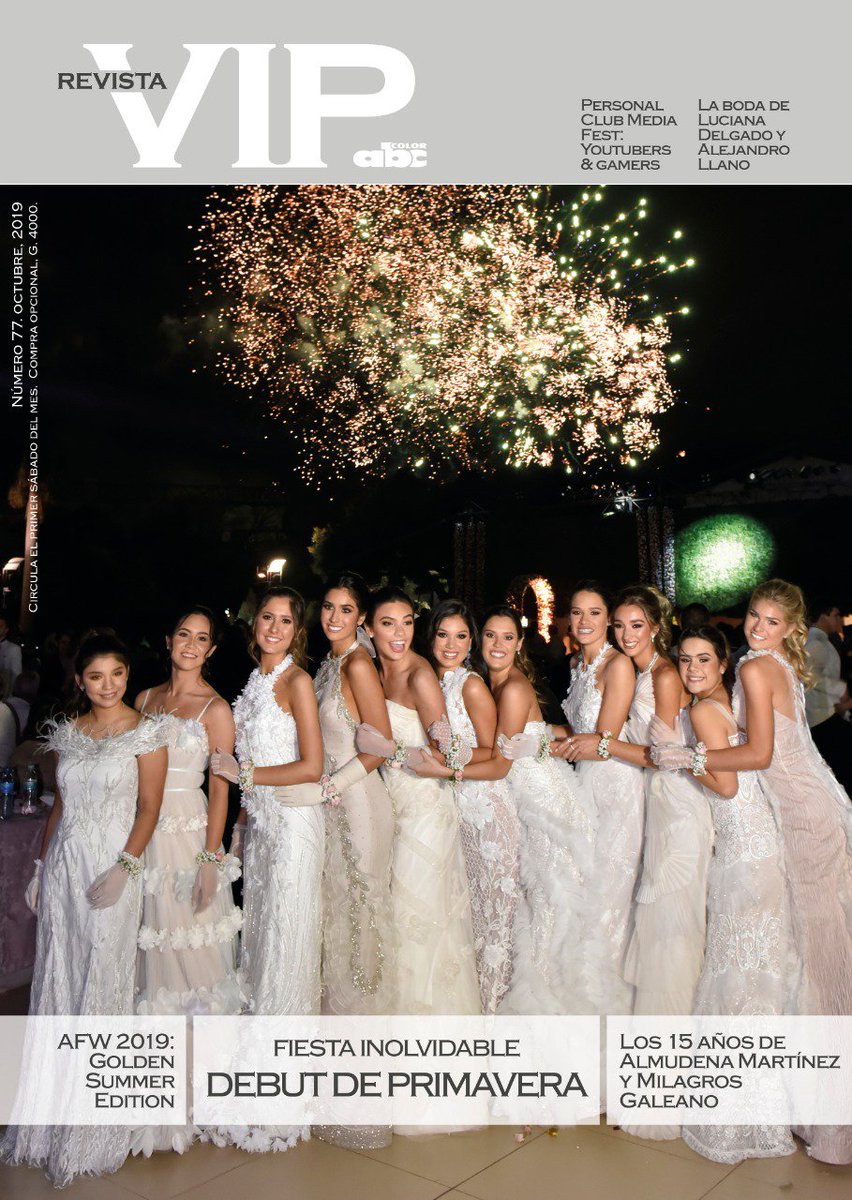 ABCDigital's tweet photo. ¡No te pierdas la Revista Vip!
✨ Debut del Centenario, bodas, Personal Media Fest... ¡y mucho más!
🗞️ Aparece mañana con tu #ABCColor.
💰 Diario + #RevistaVIP por G. 10.000. https://t.co/svoSk0Xy7u