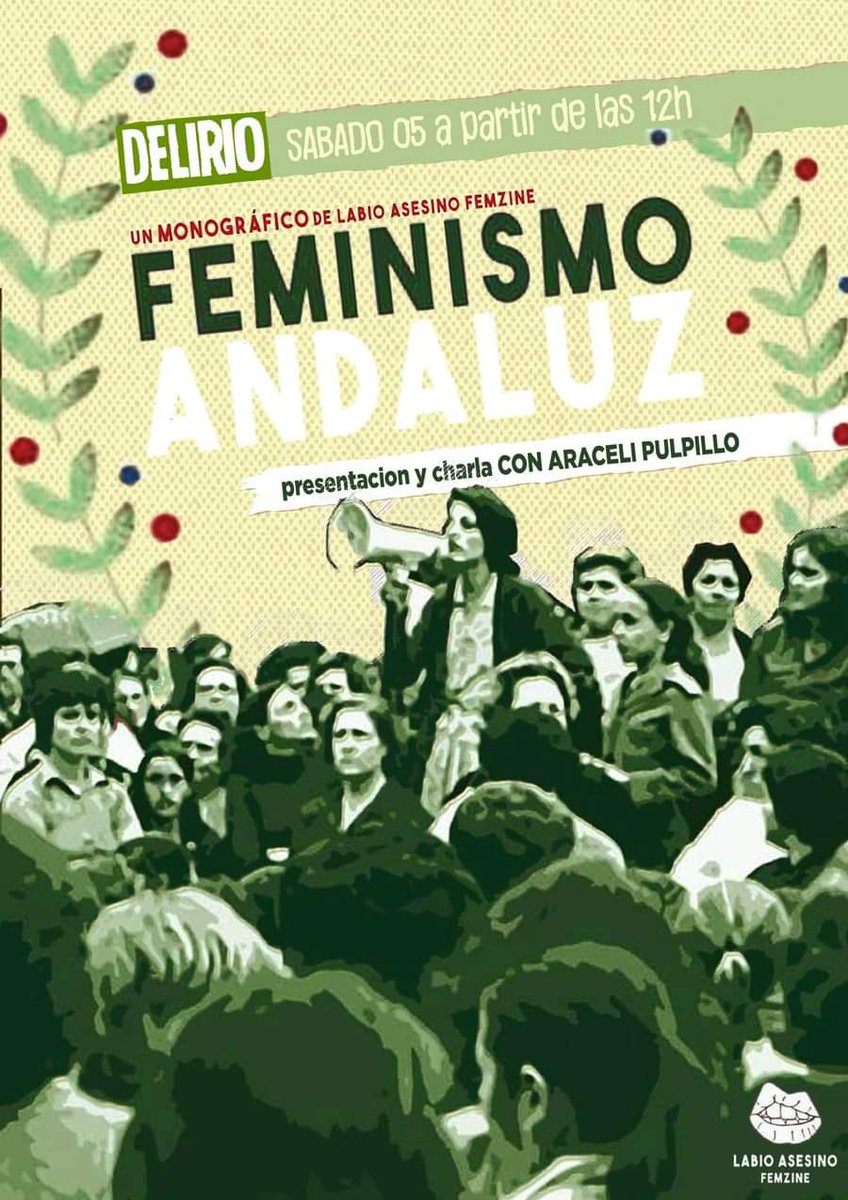 Mañana tenemos una cita en @delirioenlaweb y es que a las 12:00 estaremos allí presentando el monográfico de #feminismoandaluz. Tenemos muchas ganas de volver a ese rinconcito de #Móstoles que con tanto cariño siempre nos acoge. ¿Os apuntáis?